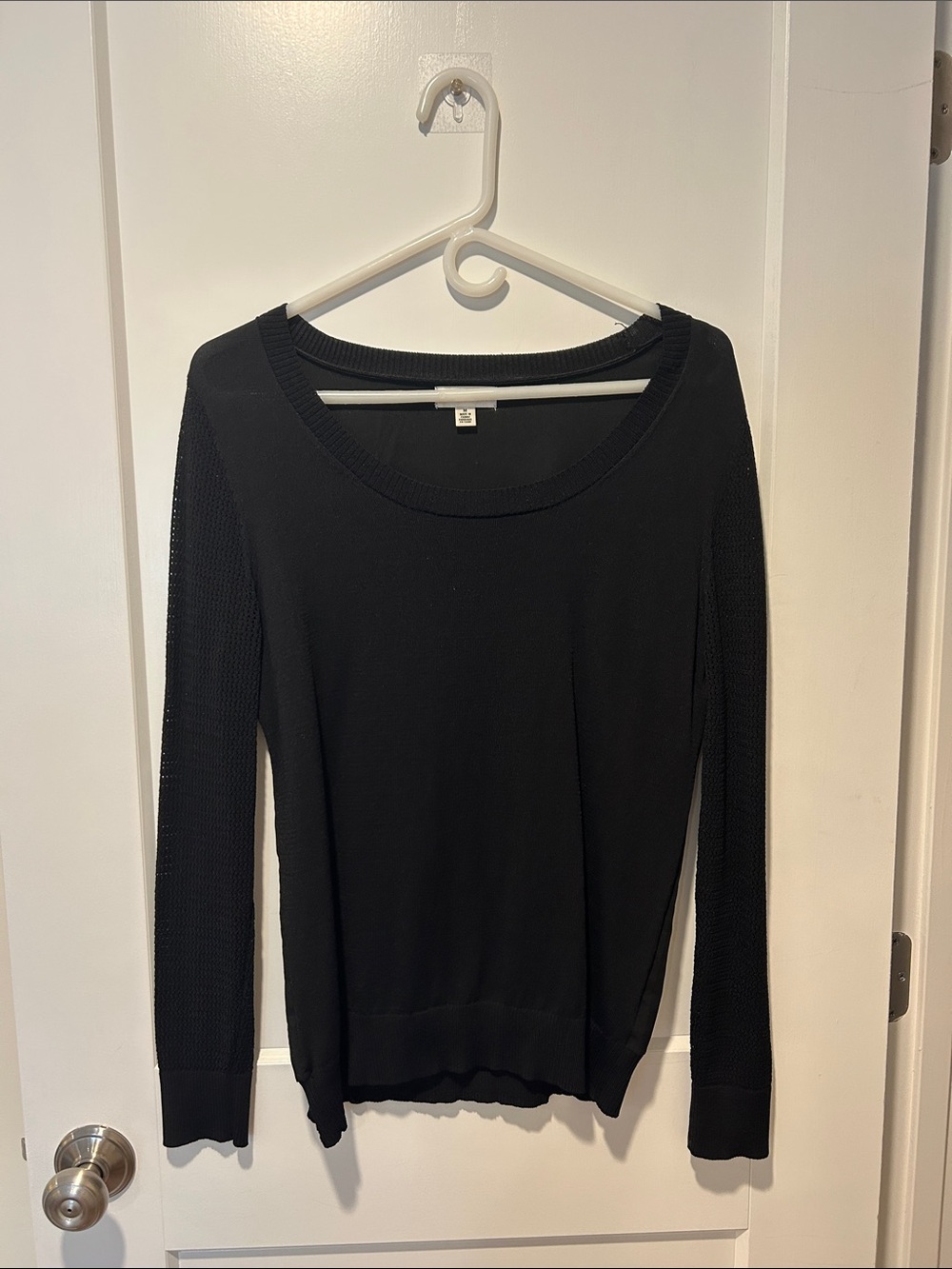 Calvin Klein Black Scoop Neck Women's Sweater